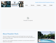 Tablet Screenshot of poseidonpoolsconstruction.com